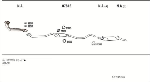 Fonos OP52904 - Sistem de esapament - allinparts.ro