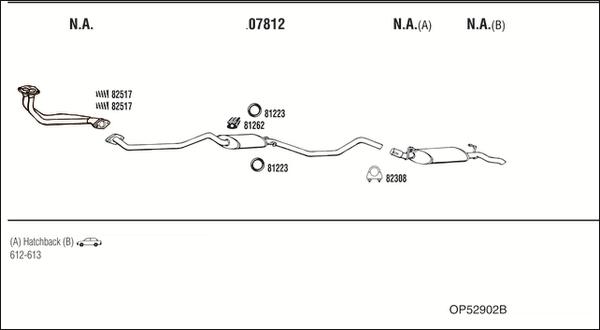 Fonos OP52902B - Sistem de esapament allinparts.ro