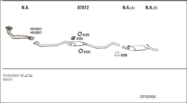 Fonos OP52006 - Sistem de esapament - allinparts.ro