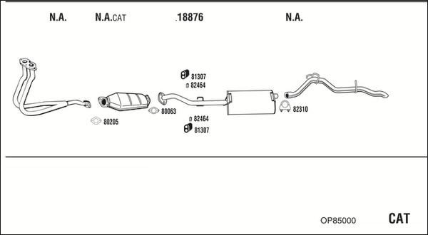 Fonos OP85000 - Sistem de esapament - allinparts.ro