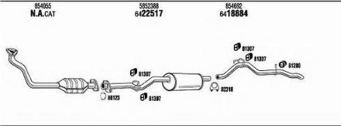 Fonos OP85011 - Sistem de esapament - allinparts.ro