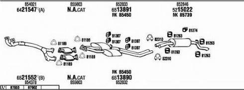 Fonos OP80021A - Sistem de esapament - allinparts.ro