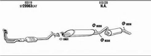 Fonos OP27002 - Sistem de esapament allinparts.ro