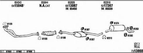 Fonos OP73109 - Sistem de esapament - allinparts.ro
