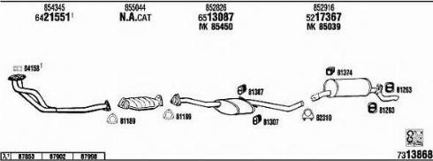 Fonos OP73119 - Sistem de esapament - allinparts.ro