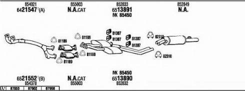 Fonos OP73118B - Sistem de esapament - allinparts.ro