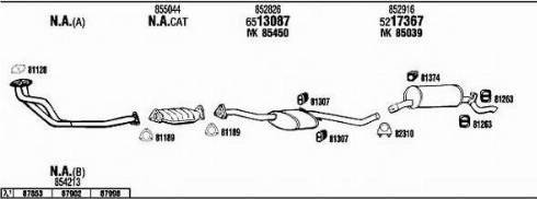 Fonos OP73127 - Sistem de esapament - allinparts.ro