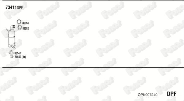 Fonos OPK007240 - Sistem de esapament allinparts.ro