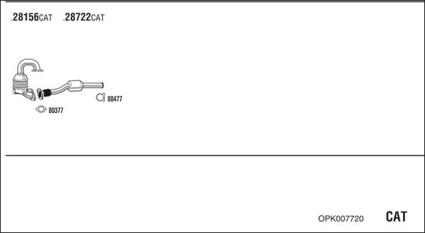 Fonos OPK007720 - Sistem de esapament - allinparts.ro