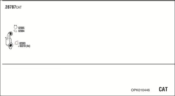 Fonos OPK010446 - Sistem de esapament - allinparts.ro