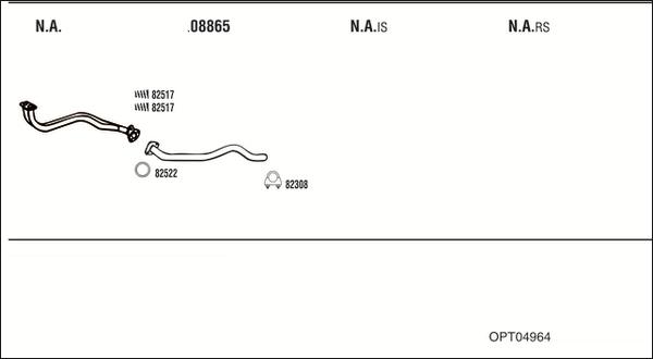 Fonos OPT04964 - Sistem de esapament - allinparts.ro