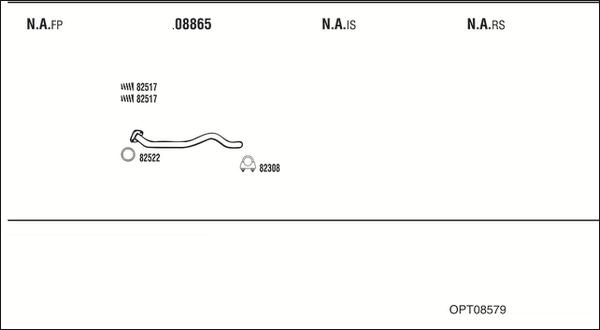 Fonos OPT08579 - Sistem de esapament allinparts.ro