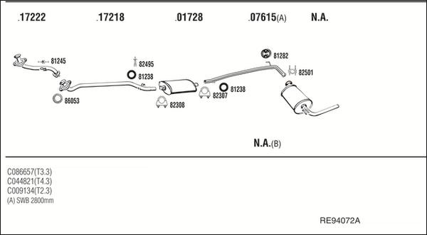 Fonos RE94072A - Sistem de esapament - allinparts.ro