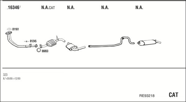Fonos RE93218 - Sistem de esapament - allinparts.ro