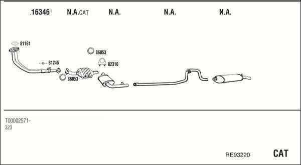 Fonos RE93220 - Sistem de esapament - allinparts.ro