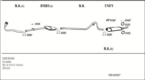 Fonos RE40007 - Sistem de esapament - allinparts.ro