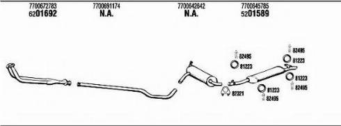 Fonos RE50006A - Sistem de esapament - allinparts.ro