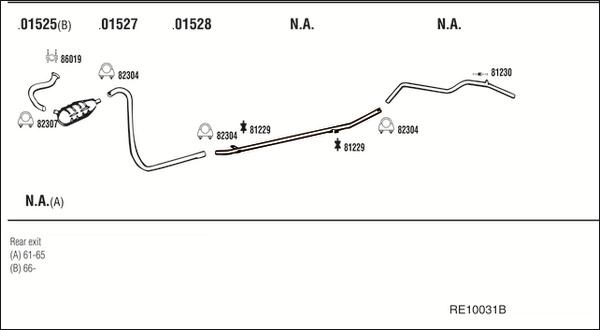 Fonos RE10031B - Sistem de esapament allinparts.ro