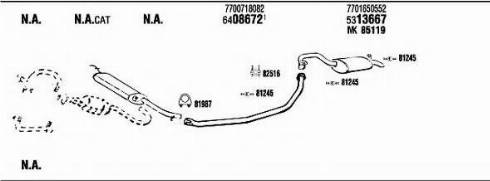 Fonos RE30959 - Sistem de esapament - allinparts.ro