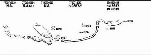 Fonos RE30958 - Sistem de esapament - allinparts.ro