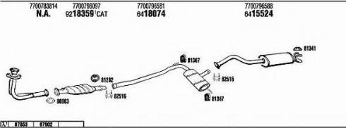 Fonos RE72143 - Sistem de esapament - allinparts.ro