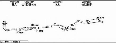 Fonos RE72157 - Sistem de esapament - allinparts.ro