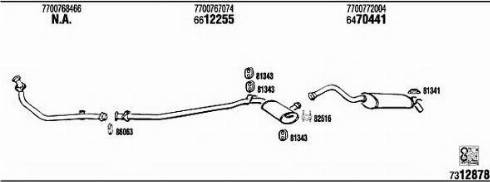 Fonos RE72104 - Sistem de esapament - allinparts.ro