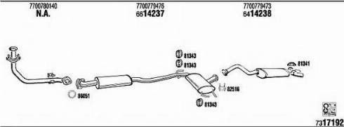 Fonos RE72132 - Sistem de esapament - allinparts.ro