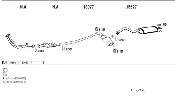 Fonos RE72170 - Sistem de esapament - allinparts.ro