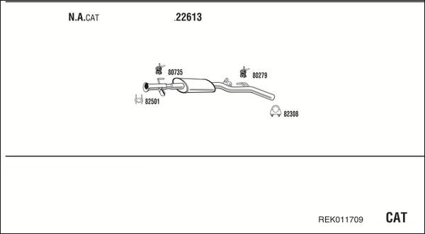 Fonos REK011709 - Sistem de esapament - allinparts.ro
