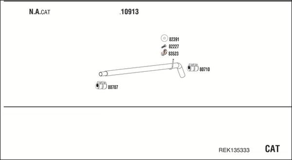 Fonos REK135333 - Sistem de esapament allinparts.ro