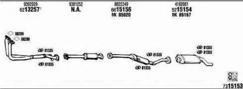 Fonos SA30129 - Sistem de esapament allinparts.ro