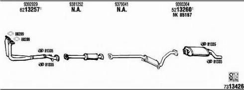Fonos SA30122 - Sistem de esapament - allinparts.ro