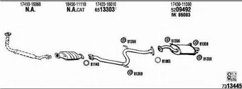 Fonos TO50878 - Sistem de esapament - allinparts.ro
