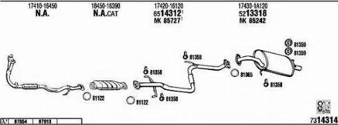 Fonos TO50872 - Sistem de esapament allinparts.ro