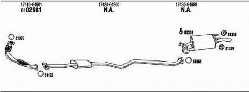Fonos TO51160 - Sistem de esapament - allinparts.ro
