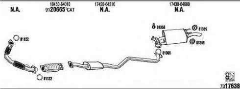 Fonos TO51142 - Sistem de esapament - allinparts.ro
