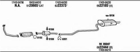 Fonos TO51162 - Sistem de esapament - allinparts.ro