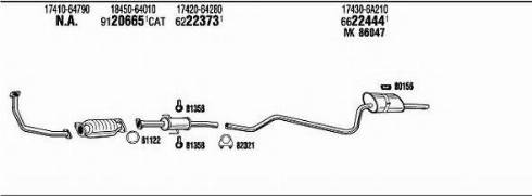 Fonos TO51168 - Sistem de esapament - allinparts.ro