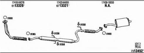 Fonos TO51114 - Sistem de esapament - allinparts.ro