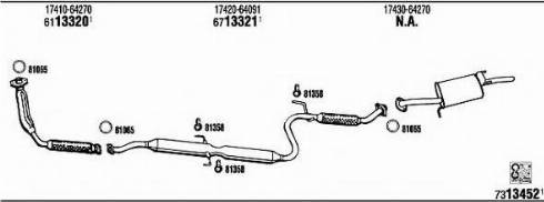 Fonos TO51115 - Sistem de esapament - allinparts.ro