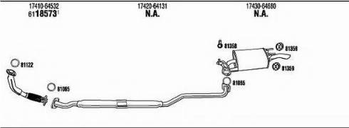 Fonos TO51116 - Sistem de esapament - allinparts.ro