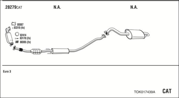 Fonos TOK017439A - Sistem de esapament allinparts.ro
