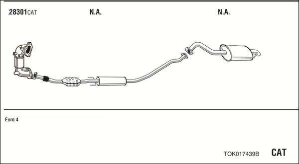 Fonos TOK017439B - Sistem de esapament allinparts.ro