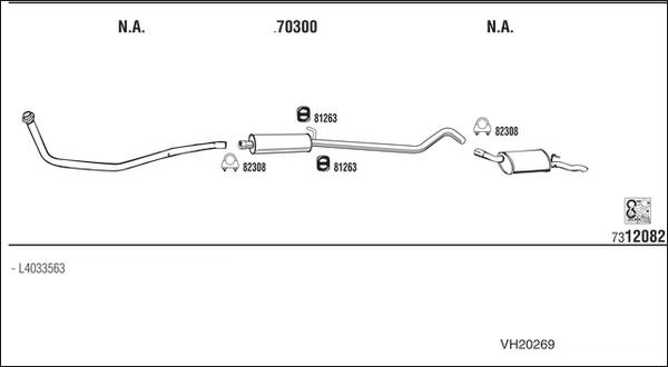 Fonos VH20269 - Sistem de esapament - allinparts.ro