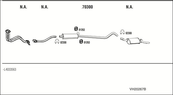 Fonos VH20267B - Sistem de esapament - allinparts.ro