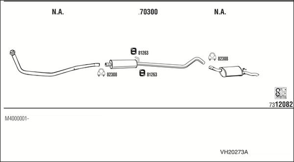 Fonos VH20273A - Sistem de esapament - allinparts.ro