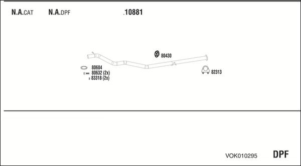 Fonos VOK010295 - Sistem de esapament - allinparts.ro