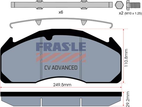 FRAS-LE PD/529-K008-CV - Set placute frana,frana disc allinparts.ro