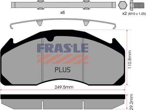 FRAS-LE PD/529-K008-PLUS - Set placute frana,frana disc allinparts.ro